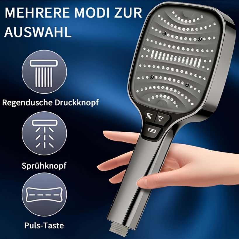 2025 new 8 spray   powerful   filter square shower head 1pc bathroom shower system handheld showerhead large panel     spray outlet winter shower new arrival christmas gift holiday  