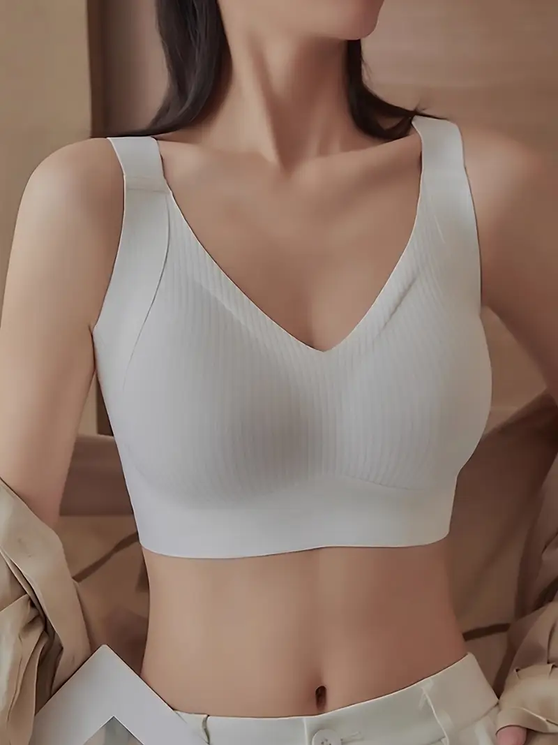 4pcs set esselegance closure adjustable gathered seamless no steel ring comfortable bra Product details 4