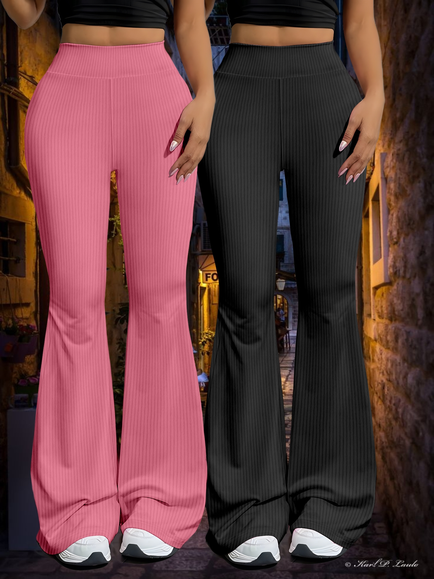 Pantaloni Elasticizzati Pantaloni Comodi In Vita Pantaloni