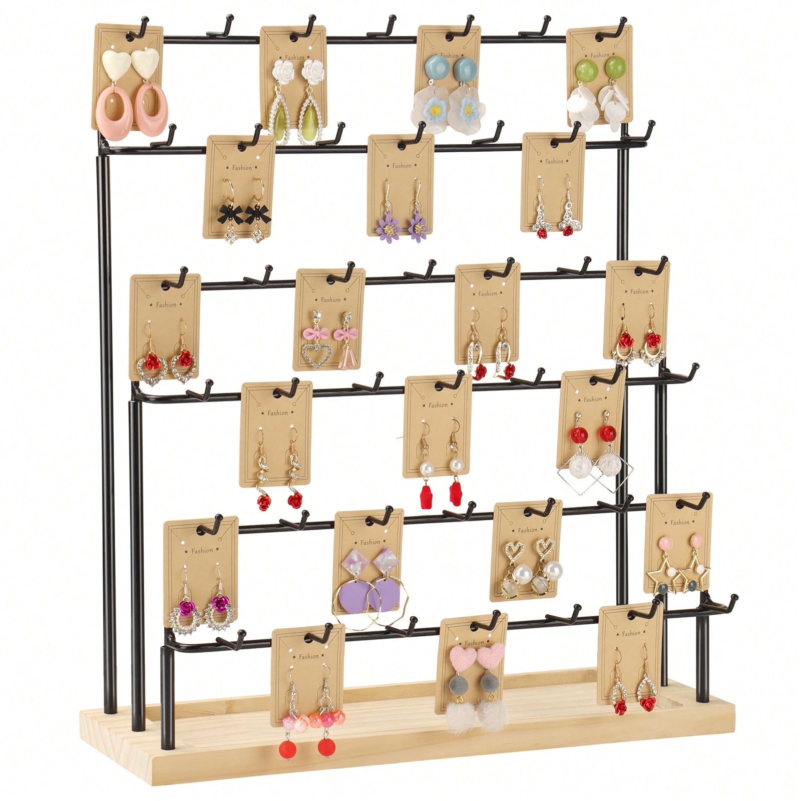 Image of Vendor Jewelry Showcases, Earring Display Racks, Necklace Stands, Earring Cards For Bracelet Displays, And Jewelry Towers., Jewelry Towers