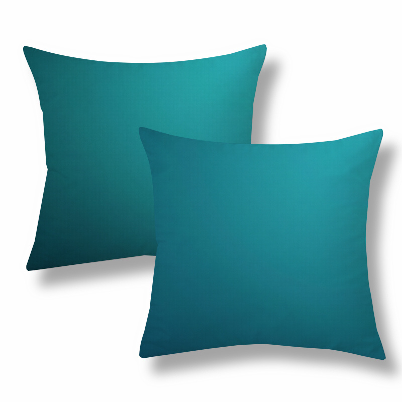 TEMU 2pcs 2pcs Contemporary Solid Teal Throw Pillow Covers Suitable For Sofa, Bed, Chair - Decorative Cushion Cases With Zipper Closure, Machine