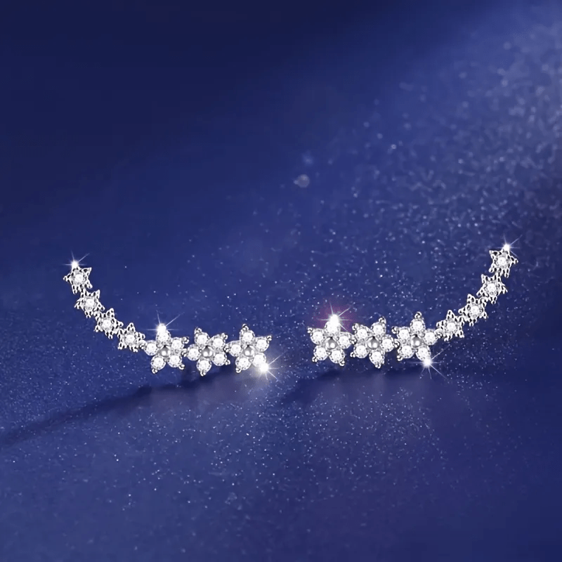 TEMU A Pair Of Elegant And Fashionable Earrings For Women, Suitable For Daily Wear, Commuting And Parties- French Retro Style, Ideal Christmas Gift,