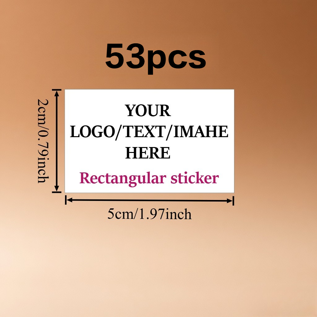 Custom Rectangular Personalized Stickers in Multiple Sizes