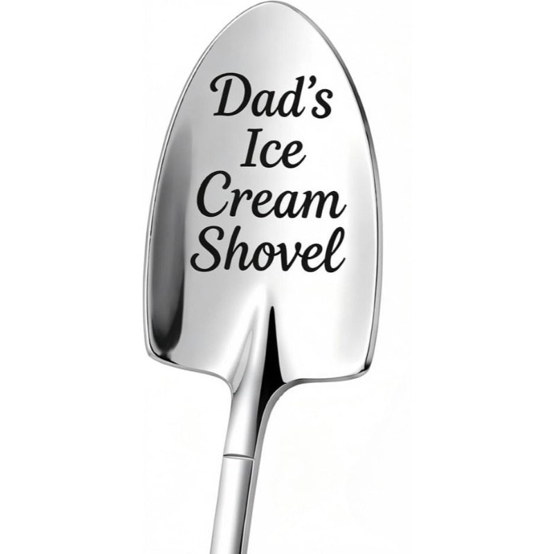 TEMU Pelle à glace pour papa, cadeaux pour la fête des pères, pelle à crème glacée amusante en acier inoxydable, cadeau pour la fête des pères pour