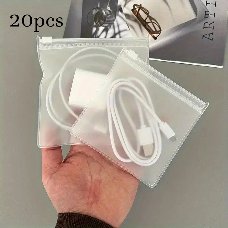 Image of Reusable Transparent Eva Zipper Bag With Vent- Transparent Pvc Storage Bag, Suitable For Cables, , And Small Additions, Zipper Storage Bag