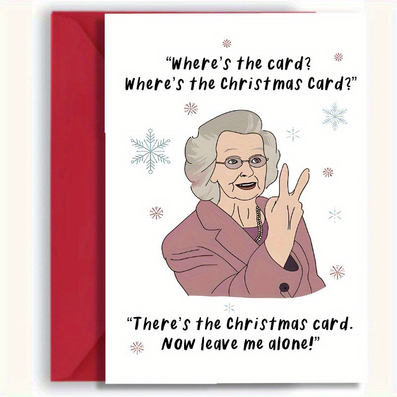   funny christmas card with       humorous holiday greeting for     sending holiday   festive stationery christmas deco