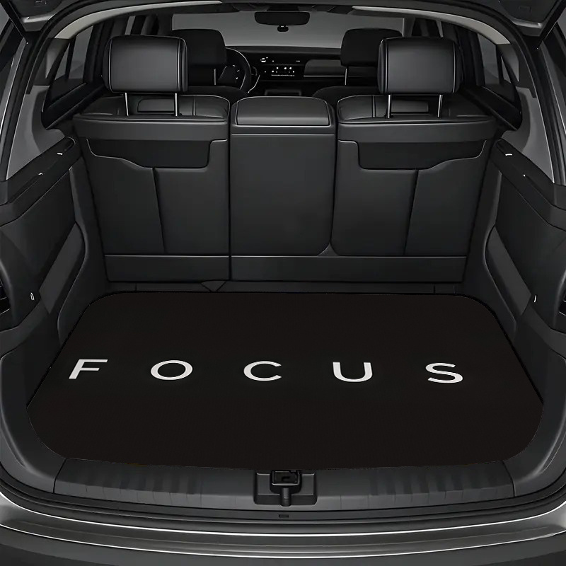 TEMU 1pc Of Cargo Liners With "focus" Branding, Designed For Sedans, Suvs, Vehicles, Fashionable Interior Additions For Cars, Trunk Protectors,