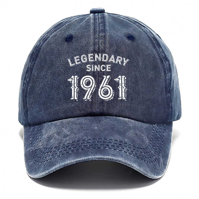 TEMU 1pc Retro Style 1961 Printed Baseball Hat, Breathable Hats For Men, Hat For Women, Fashion Style Baseball Caps, Outdoor Caps, Adjustable Dad