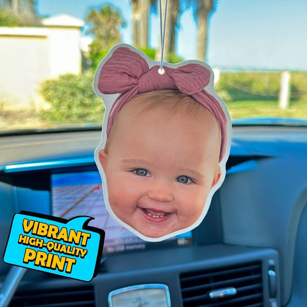 TEMU 2d Flat, Customized Personalized Photo Car Decoration, Hanging With Photo, Day 2025, First Day Gift, Father's Day