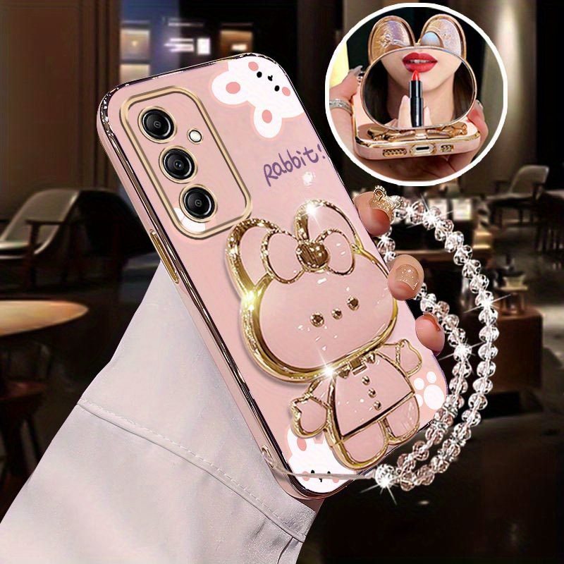 

Diamond Wrist Lanyard Rabbit Phone Holder On A16 Samsunggalaxya16 Stand