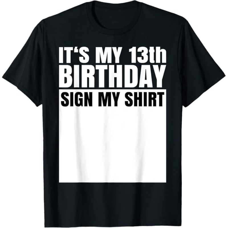 

'my 13th ' Graphic Tee For Boys & - , T- , For