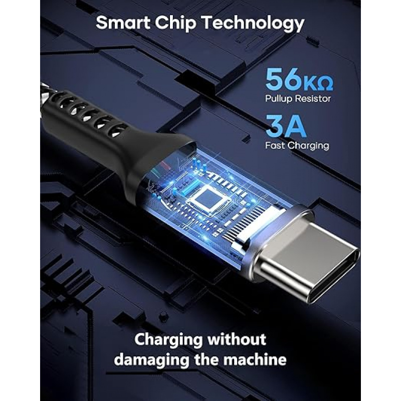 USB to Type-C Ultra-Fast Charging Data Cable, Nylon Braided