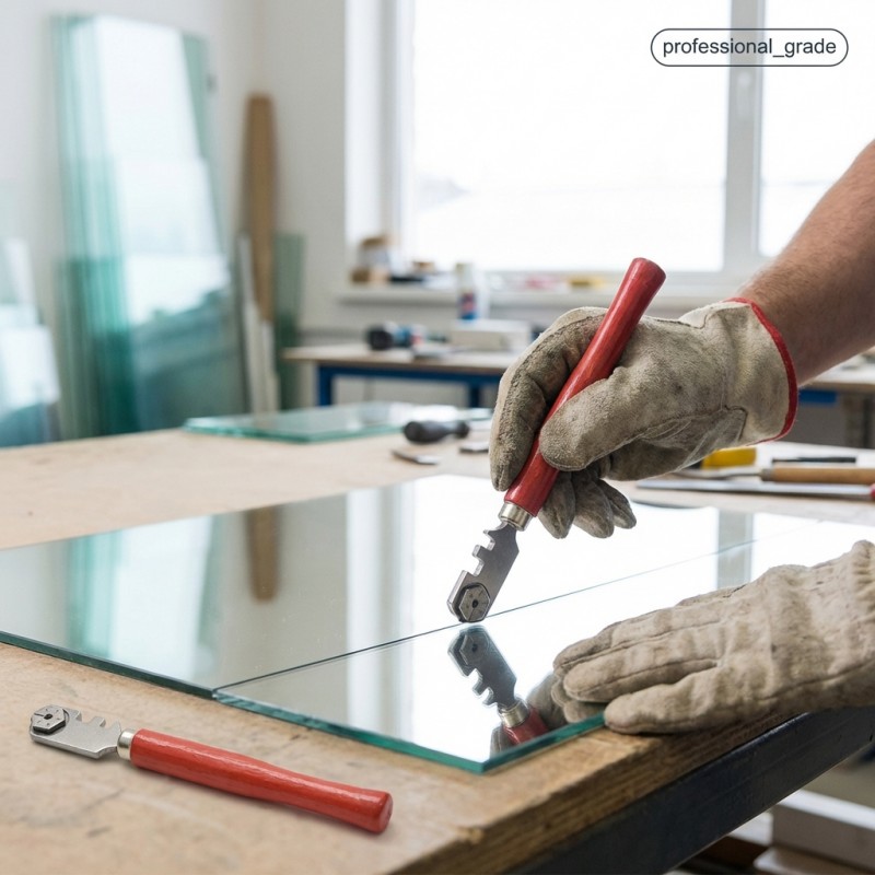 professional heavy duty   glass cutter with 6 wheel   carbide wheel suitable for tiles mirrors glass cutting tool suitable for diy glass shaping installation mirror