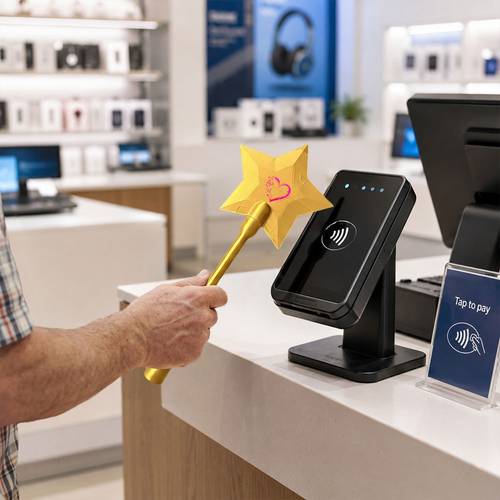 1pc mens business card holder cute magic wand portable and lightweight supports easy and in car payments office workers ideal gift for mothers day fathers day easter and st