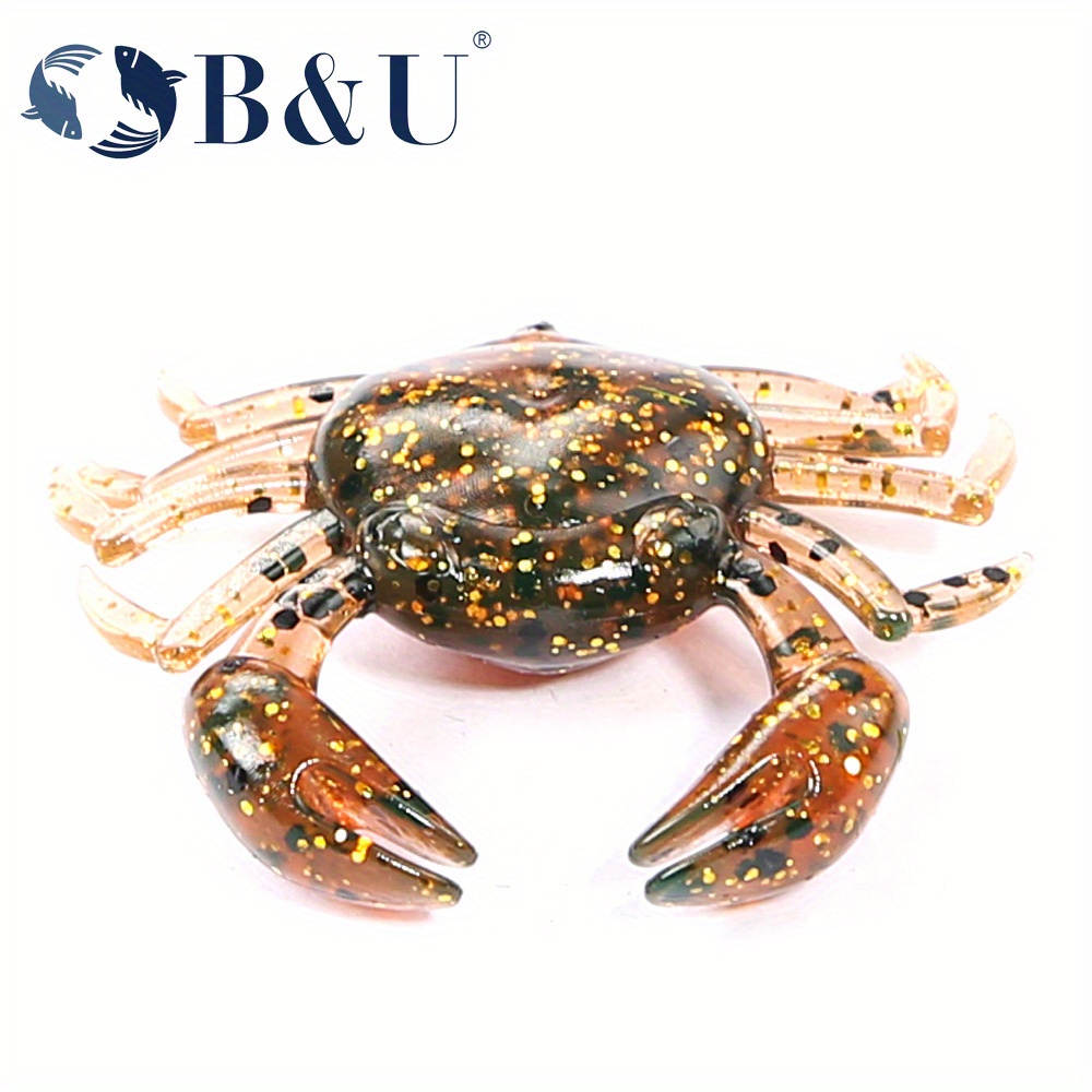 B&U 12pcs Crab Lure 3D Simulation Crab Bait Artificial Bait Soft Bait * *  Cod Sea Fishing Hook Tackle Tool