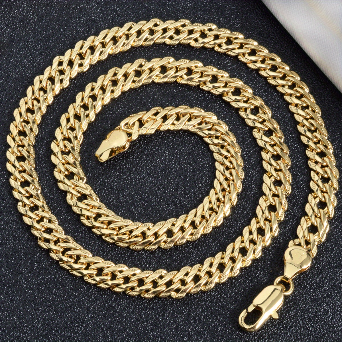 1 stück kupferkette, geometrische einzigartige verbundene hohlkette, minimalistischer stil, stapelbarer modeschmuck geschenk für teenager