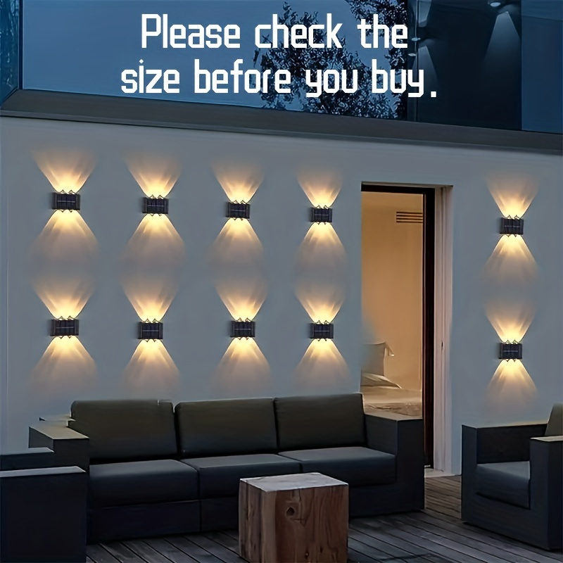 Lampada Led Da Parete 5W Esterni Con Pannello Solare Applique 3 Modalità IP67 - Foto 5