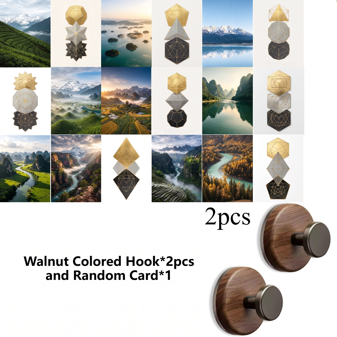 TEMU 2-pack Walnut Wood Grain Suction Cup Wall Hooks, Heavy Duty Turn & Lock Vacuum Hangers With Wide Head, Damage-free Reusable Traceless Organizer,