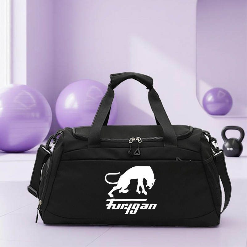 TEMU 1 pièce Sac de voyage imprimé Furygan, Sac de sport de grande , Sac de bagage de sport, Bandeoulière réglable, Séparation humide et sèche,