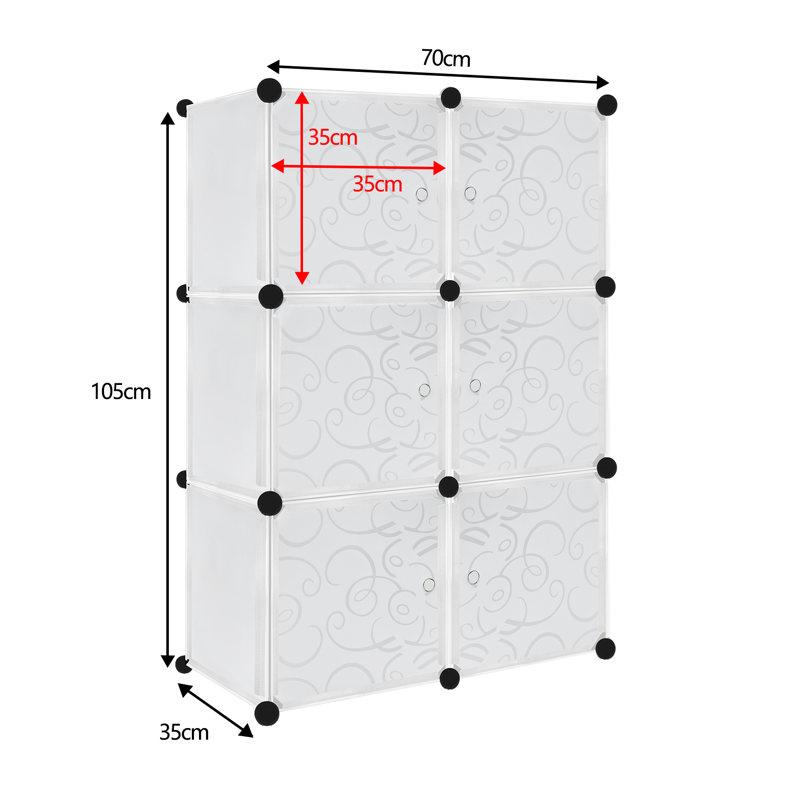 E-shop Bath Regal Weißer Kleiderschrank DIY Steckregal Schuhregal Kleiderschrank Aufbewahrung
