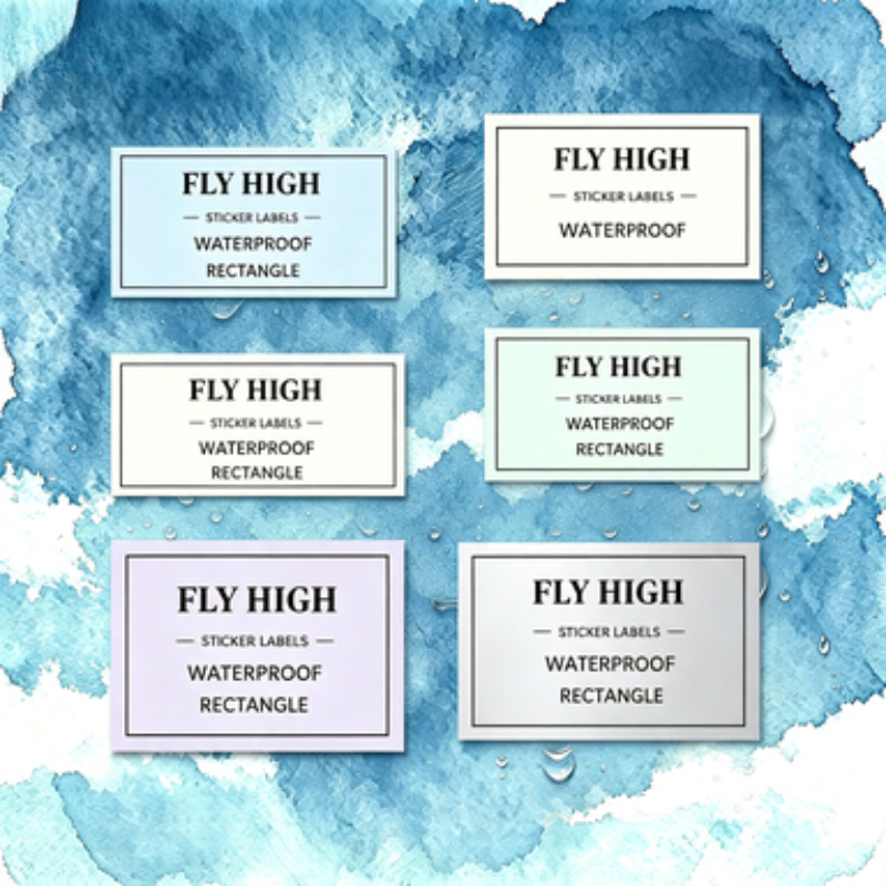 Custom Rectangular Stickers in Multiple Sizes and Quantities
