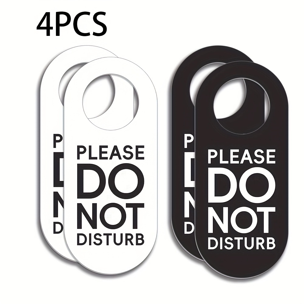 TEMU 2 pezzi/4 pezzi per porta "Non Disturbare" - Gancio per porta e per , case, cliniche, conferenze e online, segnale di privacy, design con testo