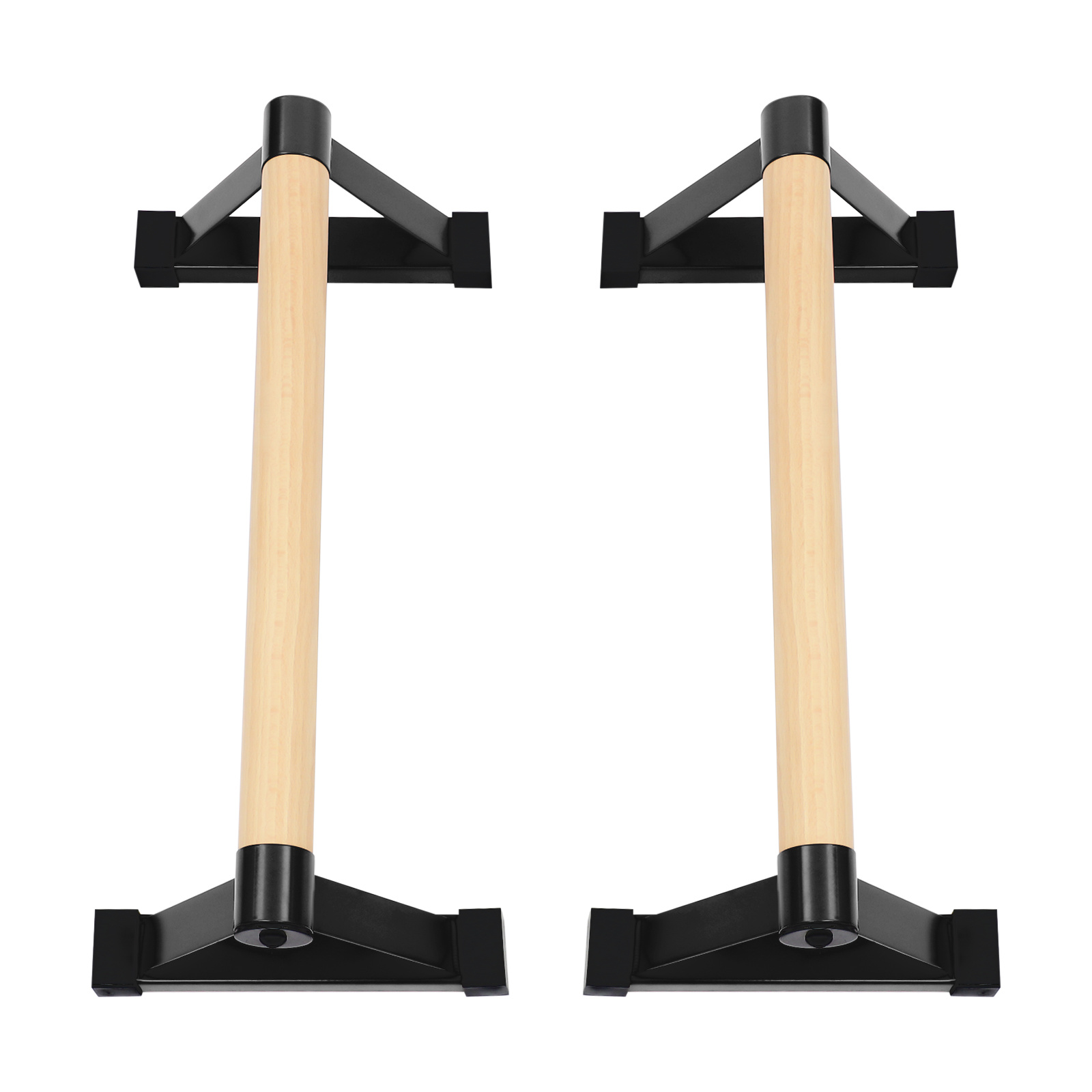 Image of Pushup Stand Bars, Wooden Push Up Handles - Up To 400kg - Parallel Non Slip Handles - Support Bars For Calisthenics Training, Strength Training And Strength Training - 15cm Height For Home And Gym Use