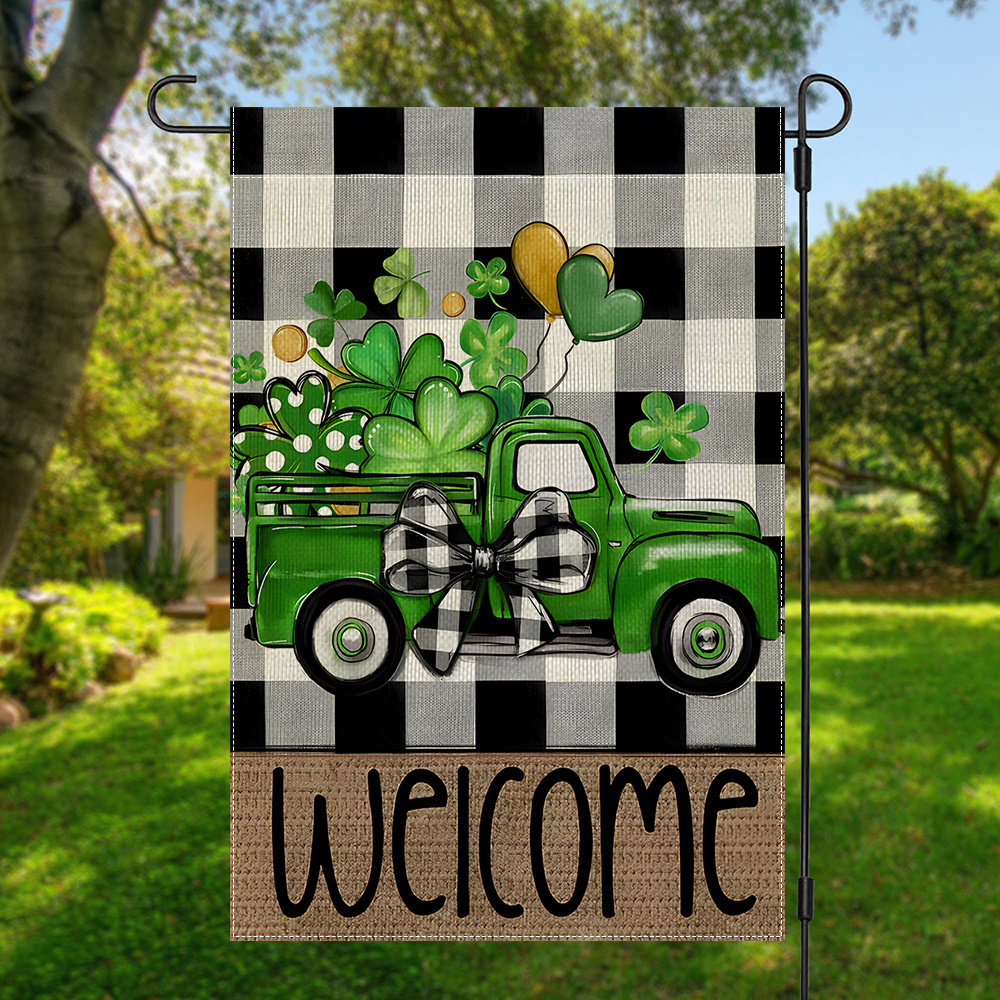 

's Day Double-sided Garden Flag - & Design, Polyester, Outdoor Home Decor, 12x18in, No Pole Included