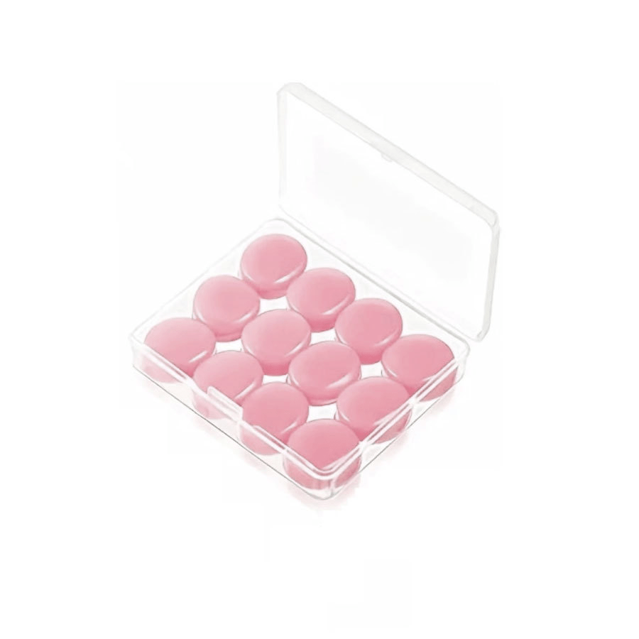 12/60pcs (1/5 Box) Plastic Silicone Mud Reusable Sleep Earplugs - Suitable For Swimming, Reading, Resting, And Flying, Adult Sleep Earplugs Do Not The Ears