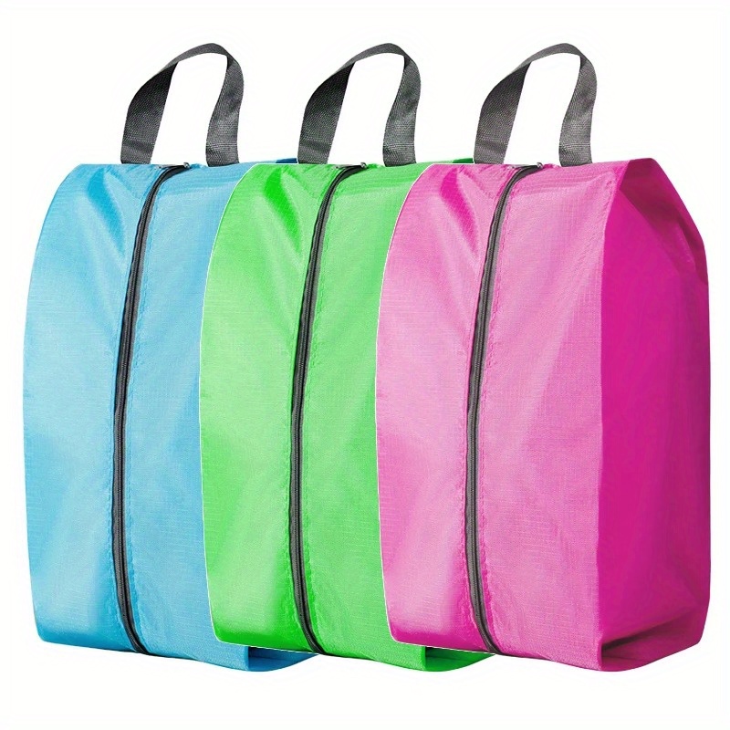 

Waterproof & Dustproof Shoe Storage Bag - Portable Nylon Organizer With Sturdy Zipper, In Multiple Colors