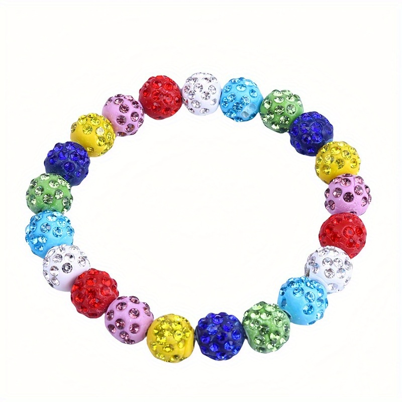 Glittery Sequin Baseball Bracelet for Men & Women