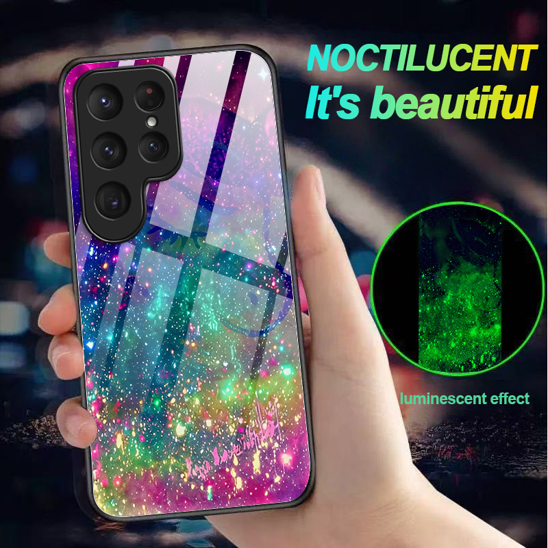 TEMU Phone Case: Starry Sky Unicorn -the-dark Phone Case, Drop-proof, Luminous, No Power Source Needed. Suitable For S26/s25