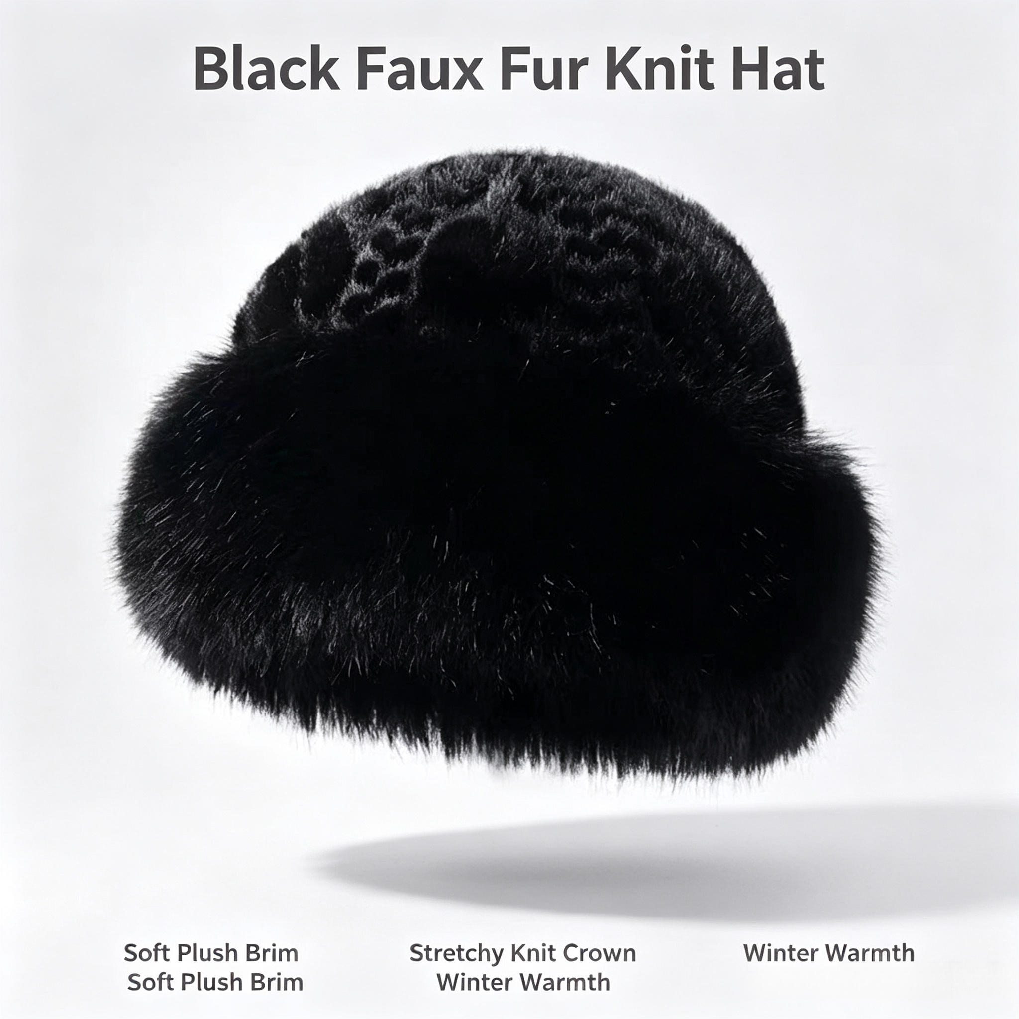 TEMU Sombrero de de invierno para mujer con de felpa en relieve, gorro de moda , y , gorra clásica para mujer que se , regalo ideal de Navidad, para
