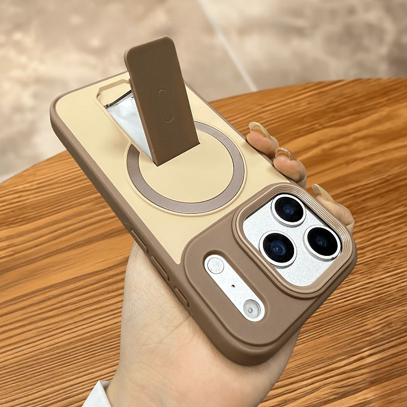 Phone Case - Phone Cover: Discreet Stand Magnetic Compatible Skin-friendly High- Touch Shock-resistant Protective Case For Iphone 17/17 Air/17 Pro/17 Pro Max/16/15/14/13/12 Pro Max/plus