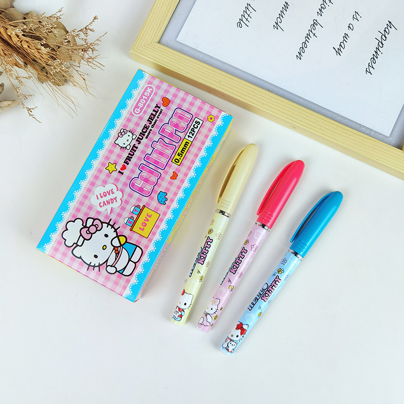 8pcs creative fresh cartoon 3d neutral pen pen learning supplies