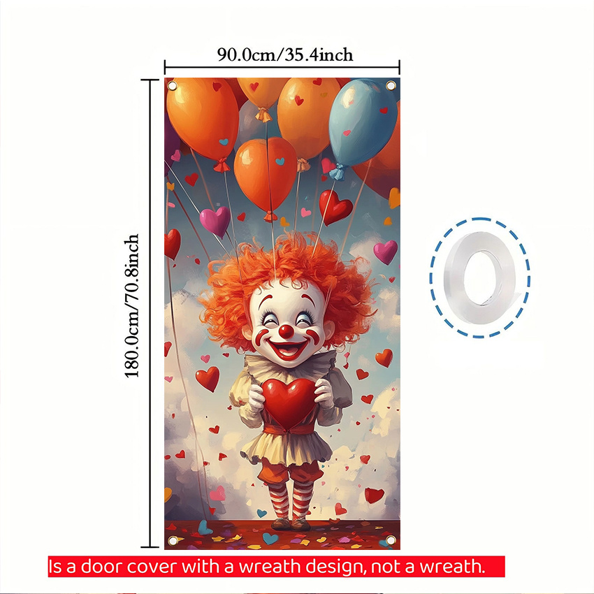 Dermalyx 9 Pezzi di finestre di Carnevale Clown e Animali, Decorazione Divertente per Carnevale, Adesivi Colorati da Circo e Clown, Adesivi per finestre Fasching per Came