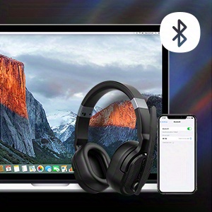 Trucker Headset, Single and Dual Ear Wireless Headset with Mic for Work Noise Cancelling, 35Hrs 3 EQ Music Modes Trucker Driving Headset for PC, Drivers, Office, Call Center Work Christmas, Festival, New Year's Gift