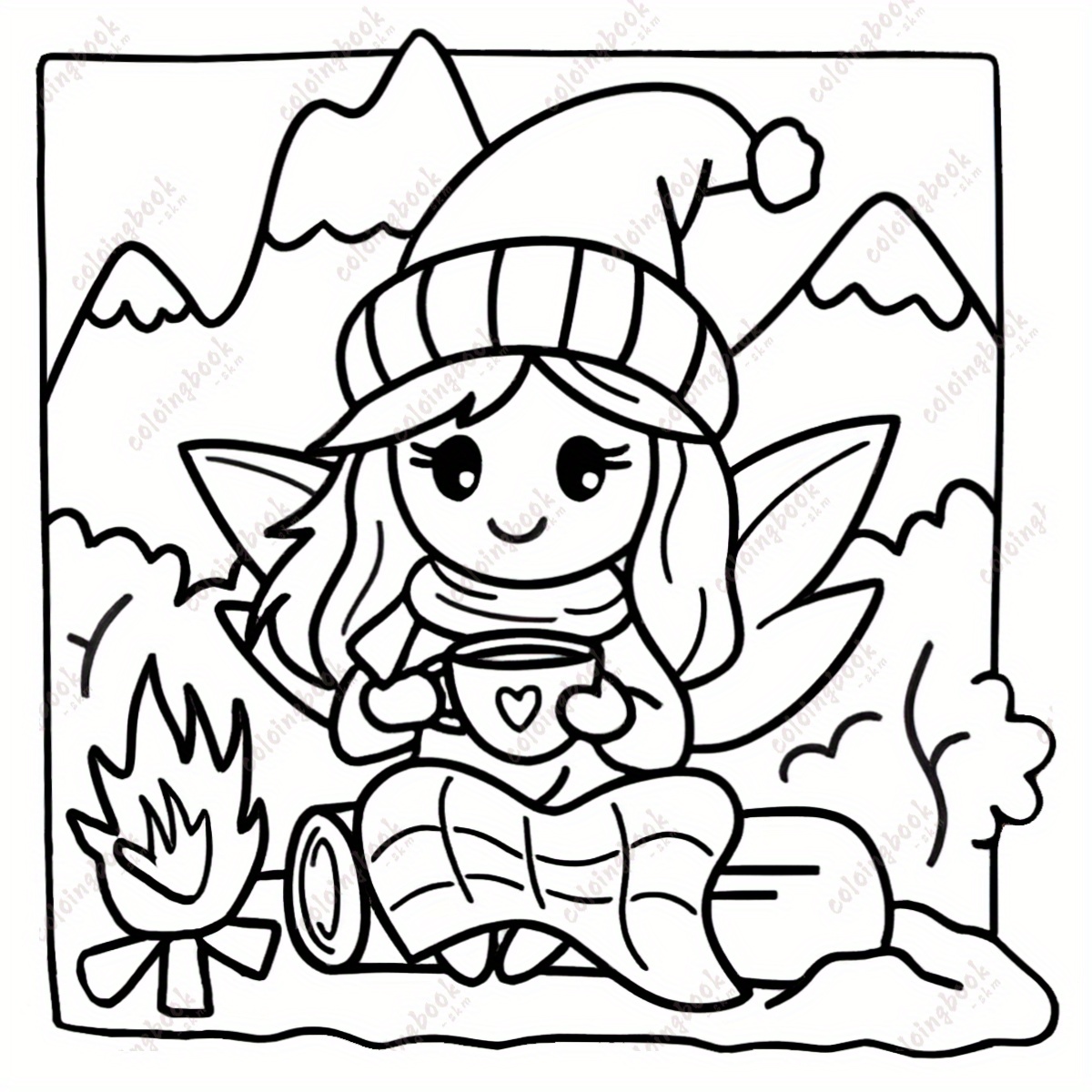 TGX Deluxe Fairy Cutie Painting Coloring Book