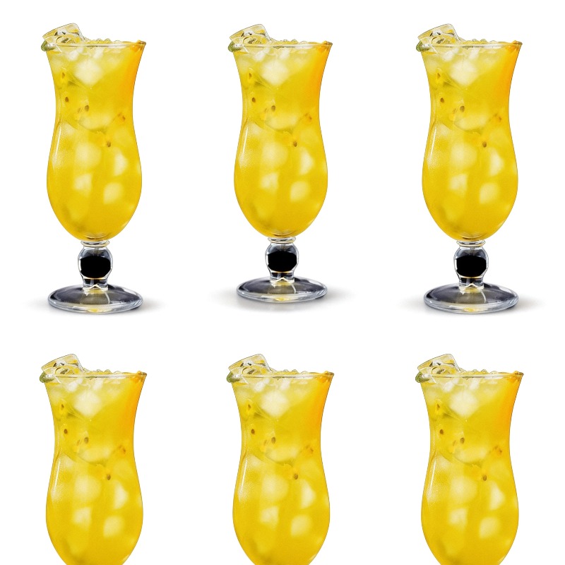 TEMU 6pcs 16.2oz/480ml Glass Cup Set - Large Capacity Milk Tea Cup, Juice Cup, Water Cup, Home Cold Drink Cup, Beverage Cup, Summer Cold Drink Cup,