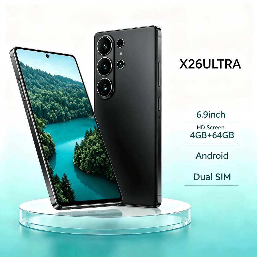 TEMU 2026 New Android Smartphone.4gb+64gb Unlocked Version Features A 6.9-inch Large Screen, Supports Dual Sim, Includes A Built-, And Comes With A