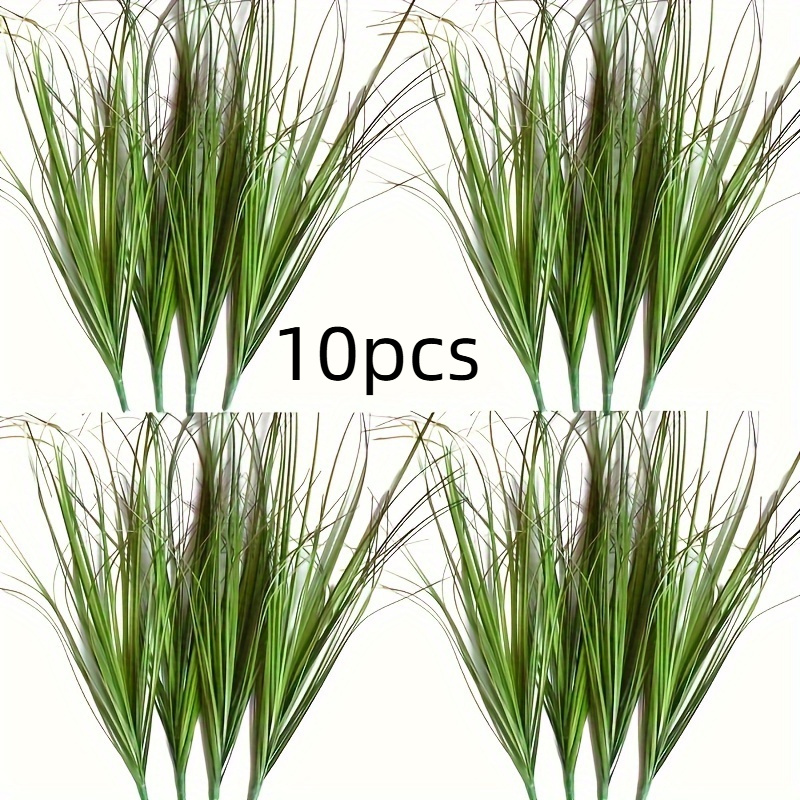 Artificial Greenery - Resin Onion Grass For Indoor/outdoor Decor - Suitable For Summer - No Container Included