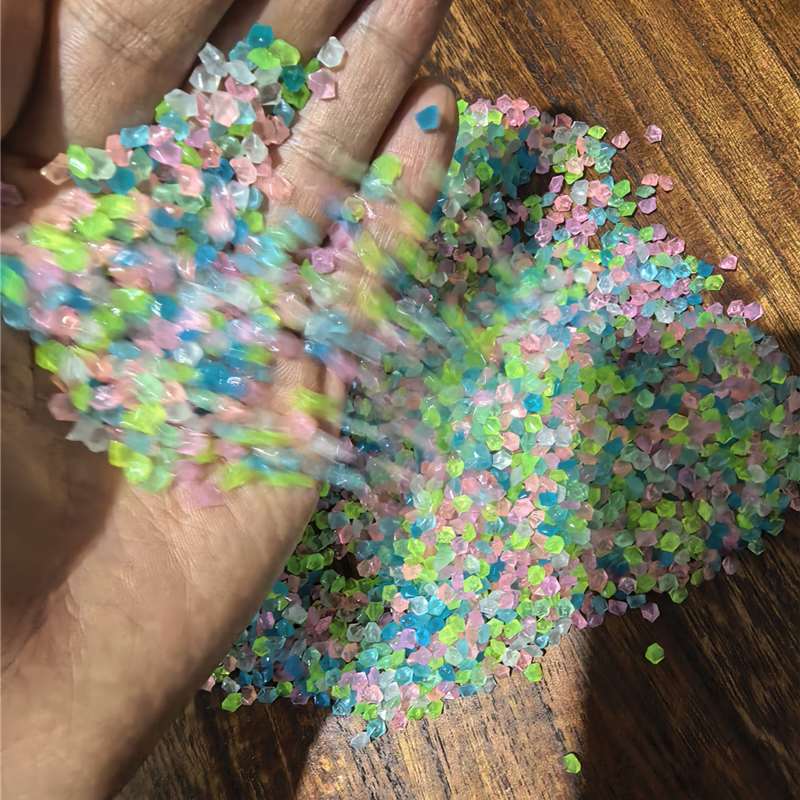 TEMU 5200pcs Petites Pierres Lumineuses Phosphorescentes 0.222 Lb, 0.2 Inch - Galets Activés par pour Aquarium, Bassin à Poissons, Jardinière,