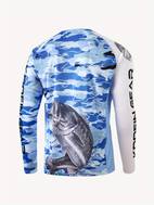 gear camiseta de pesca de rendimiento transpirable rápido camuflaje con cuello de raglan ropa de pesca