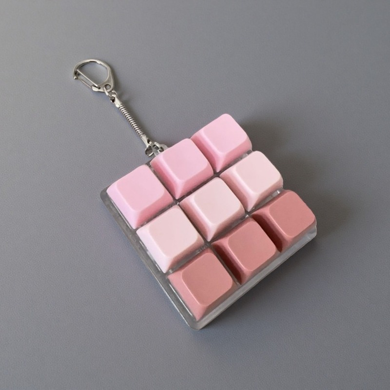 a mini mechanical keyboard keychain featuring a keyboard - Temu
