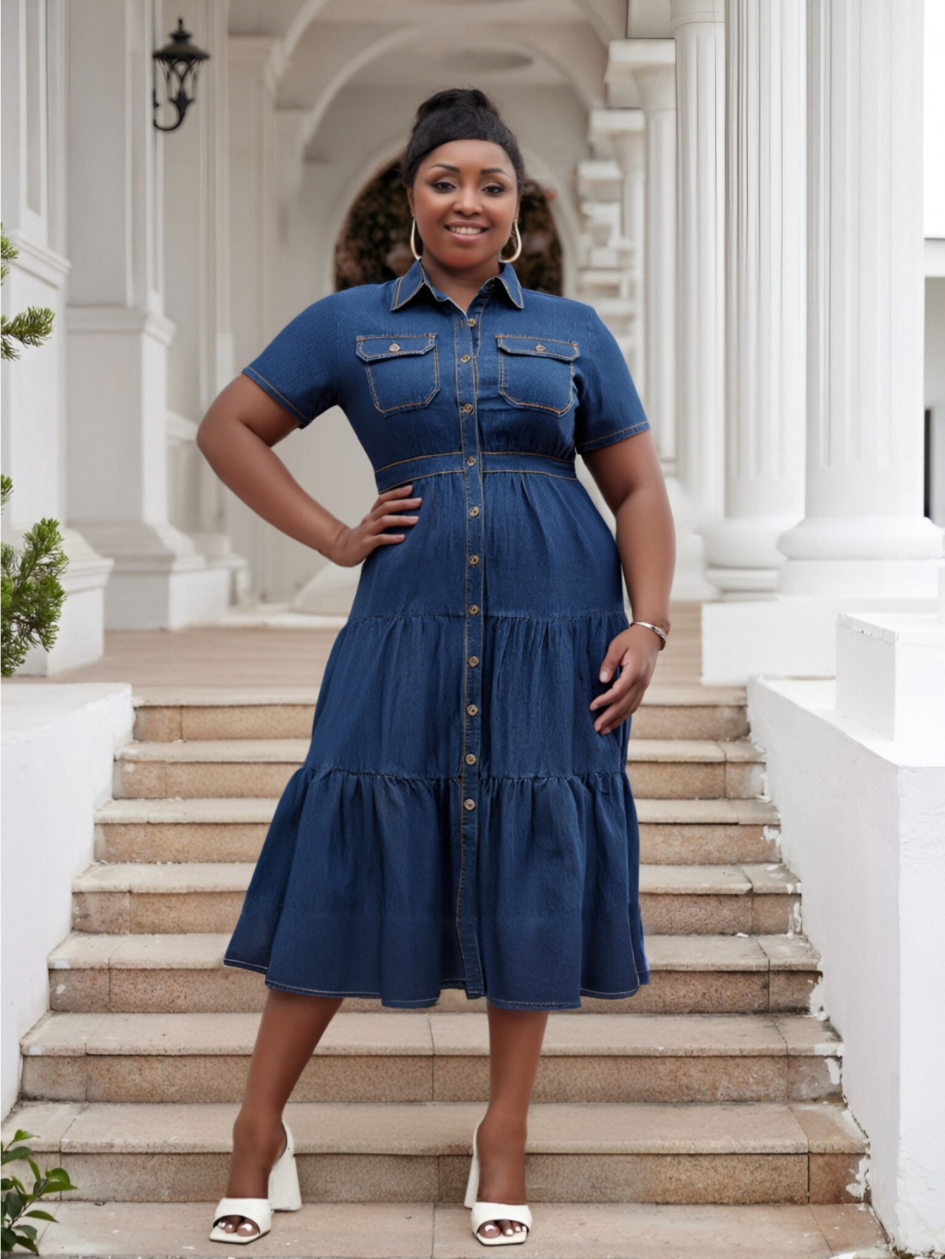 chinese dress ladies Amazon.com: Denim Dress for Women Plus Size Casual Loose Long Sleeve  Classic Vintage Button Down Jean Shirt Dresses Midi Dress Dark Gray:  Clothing, Shoes & Jewelry main image 0