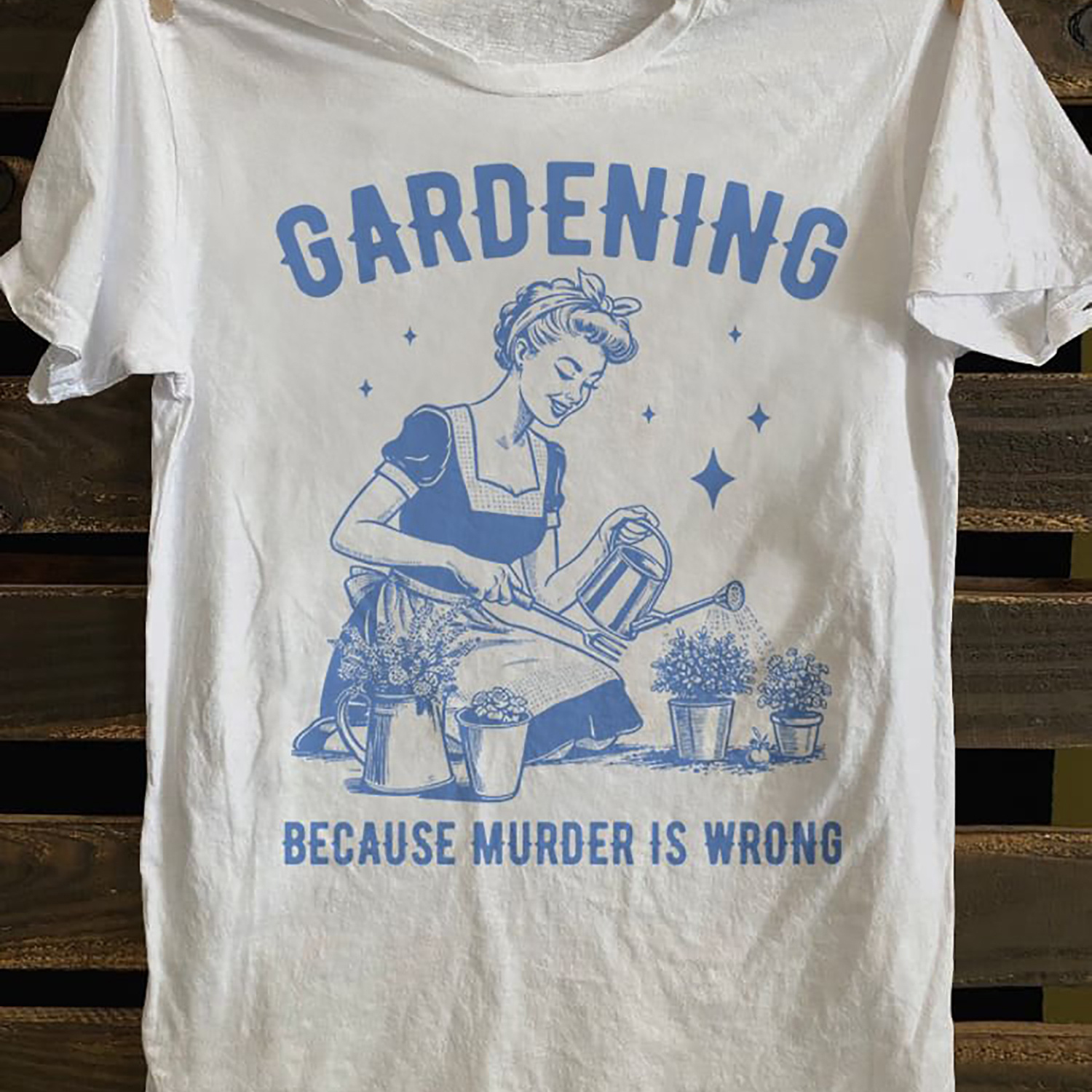 

Men'-inspired "gardening Murder Is " T-shirt - Soft 100% Cotton, Casual All- With Punk Rock Band & Tv Poster , Short Sleeve, Round Neck - Printed In Usa