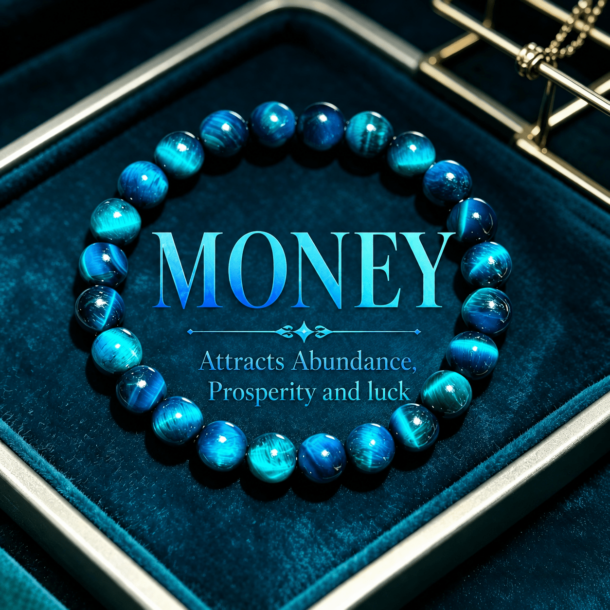 TEMU 1pc Wealth Bead Bracelet, Made Of Eye, Bohemian Style, Attracting Wealth, Money, And Good Luck, Suitable For Daily Wear, Unisex, Exquisite