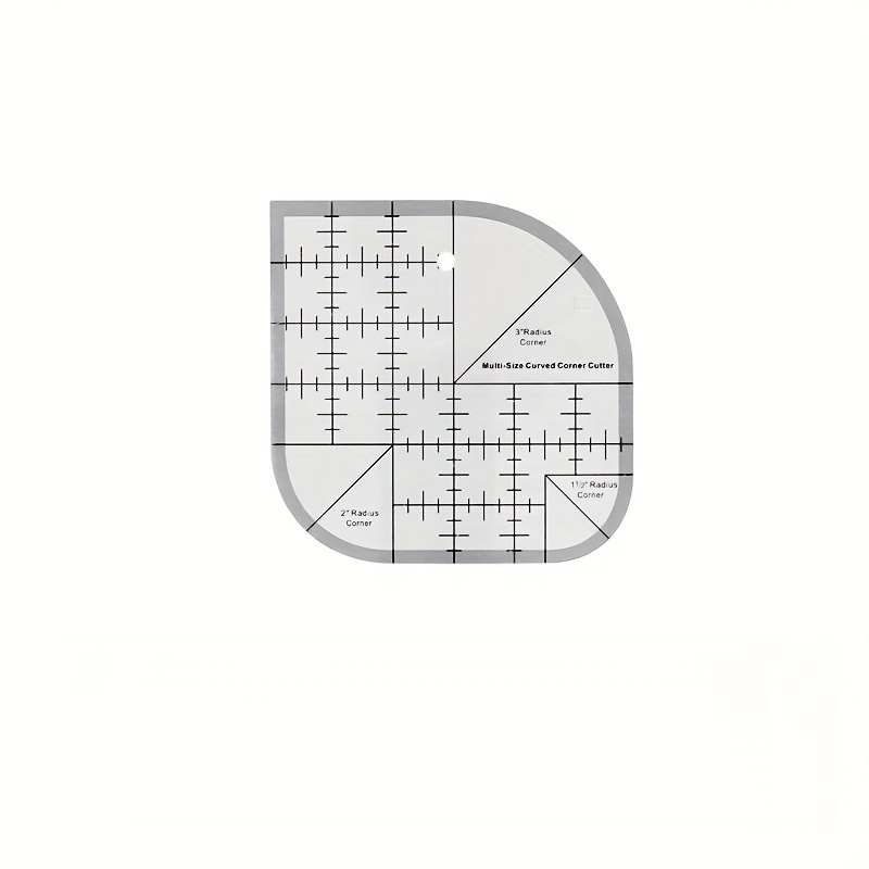 TEMU A Creative Curved Angle Cutter Sewing Ruler - Acrylic Sewing Ruler - Template - Sewing Supplies - Sewing Template - Sewing Tools - Curved Angle