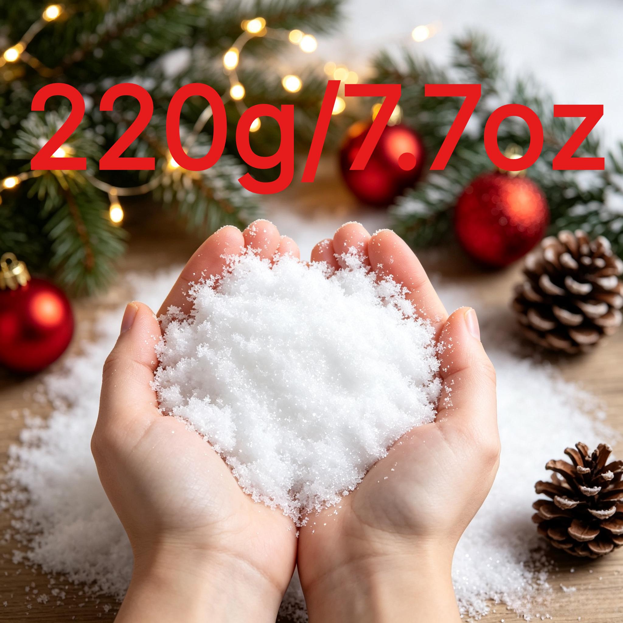 TEMU 220g Christmas Decoration Fake Snowflakes, Classic Plastic Artificial Snow, No Water Needed, , Handicraft For Scenes And Holiday Party
