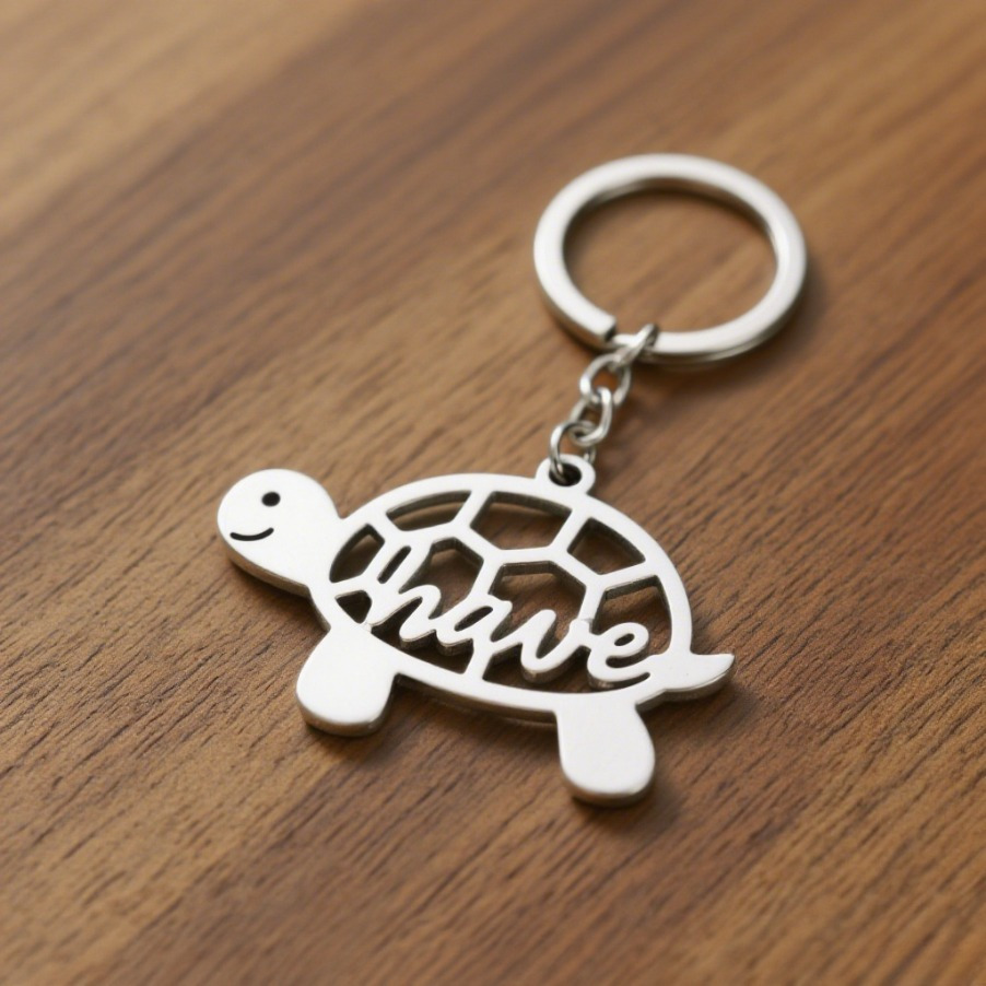 E-shop Personalisierter, individueller Schildkröten-Schlüsselanhänger mit Hohldesign, geeignet für den täglichen Gebrauch und als Geschenk, für alle